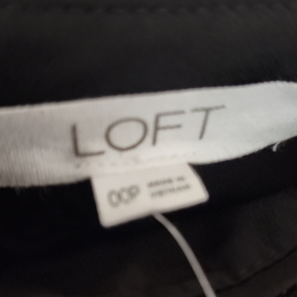 LOFT Black Sequin Straight Leg Pants - Picture 6 of 7